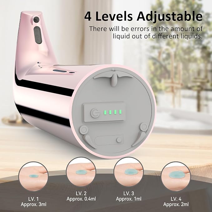 Convenient Automatic Soap Dispenser, 4 Adjustable Levels Touchless Hand - Image 6
