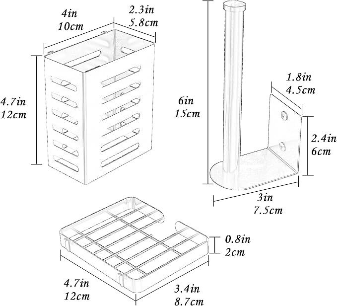 PUSDON Metal Wall Hanging Basket 2 Packs DIY Suitable - Image 4