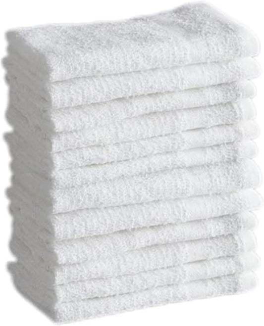 100% Cotton Washcloth Set – Soft, Absorbent Face Towels by QUBA+LINEN