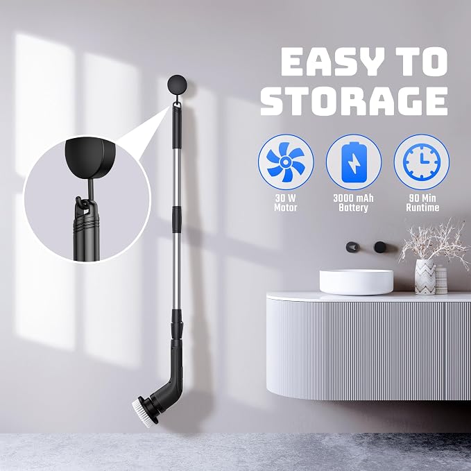 Shower Scrubber with Long Handle - Image 9