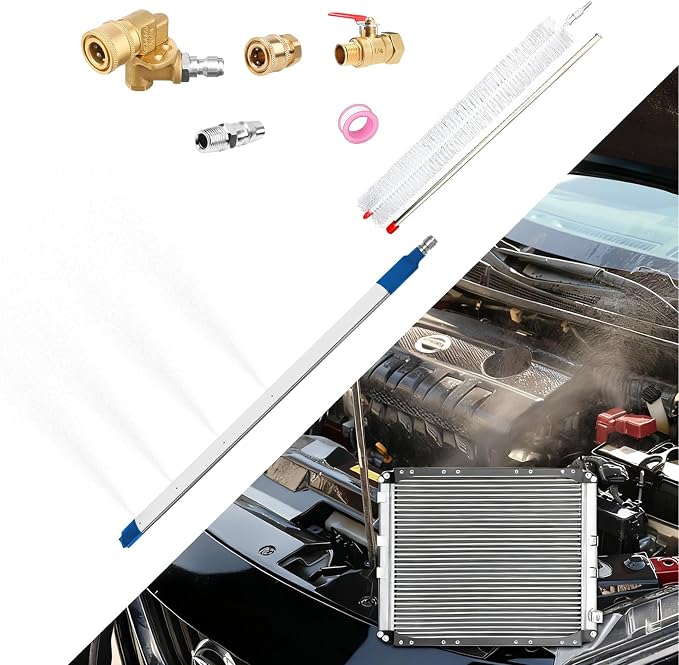 24″Radiator Cleaning Wand, Water/Air 4500PSI Pressure Washer Tool by TacticalGear