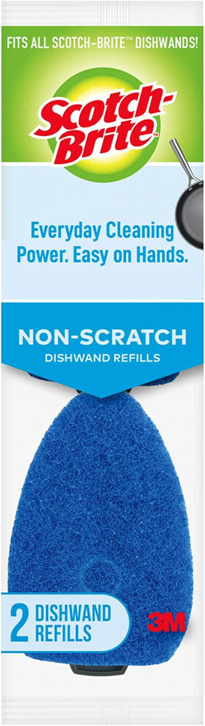 Scotch-Brite Non-Scratch Dishwand Refills – Scrubber Sponge Heads by 3MIndustrial