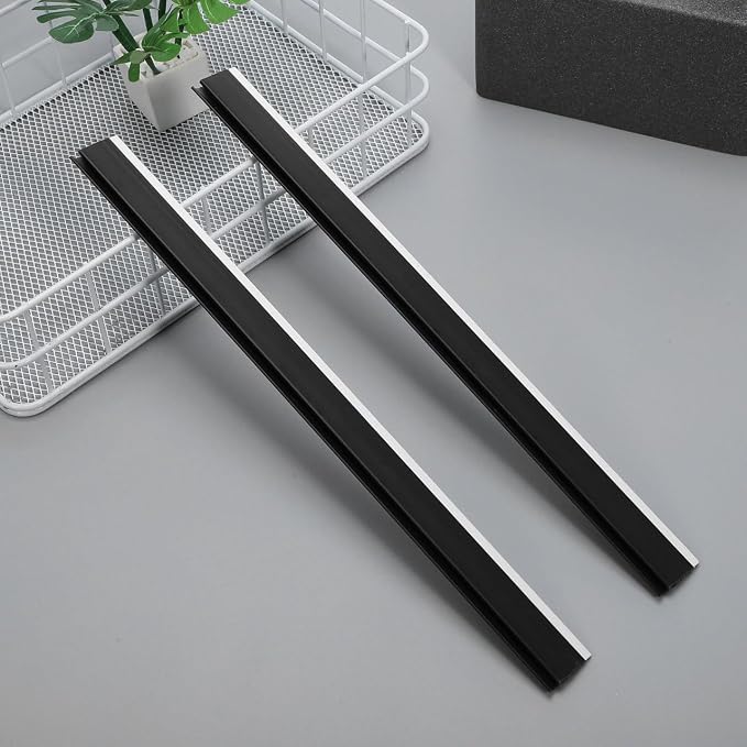 Dustpan Replacement Edge Strips 2 Pack Plastic Rubber Lip - Image 2