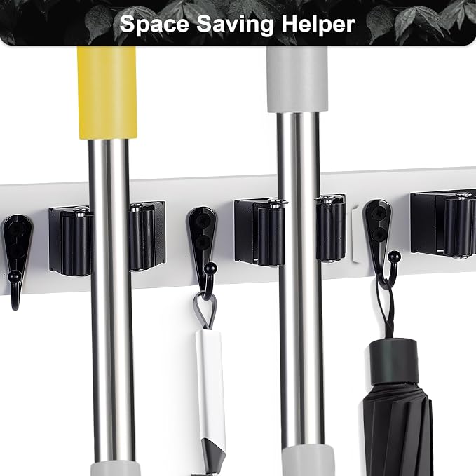 2 Pack Broom Holder Wall Mount - Image 6