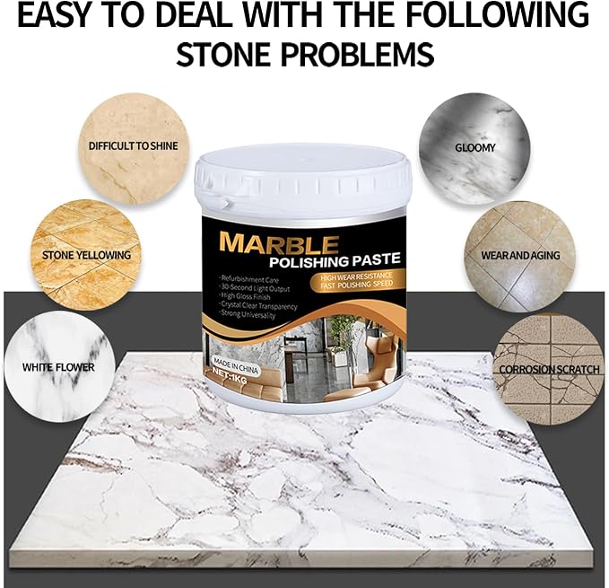 Marble Polishing Paste Kit, Marble Polishing Compound, Countertop Cleaner - Image 2