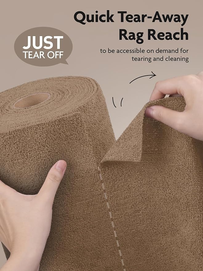 Fantasticlean Microfiber Cleaning Cloth Roll -30 Pack, Tear Away Microfiber - Image 2
