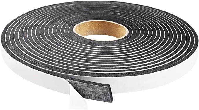 Foam Seal Tape 26 Feet Long, 1/2 Inch Wide x 1/8 Inch High Density Foam Strip by YIJUHOU