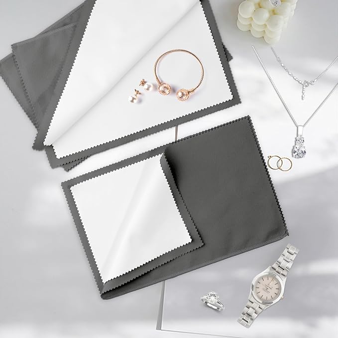 3 Pcs Silver Polishing Cloth, Large 10" X 12.5" Jewelry Cleaner Cloth, Soft - Image 6