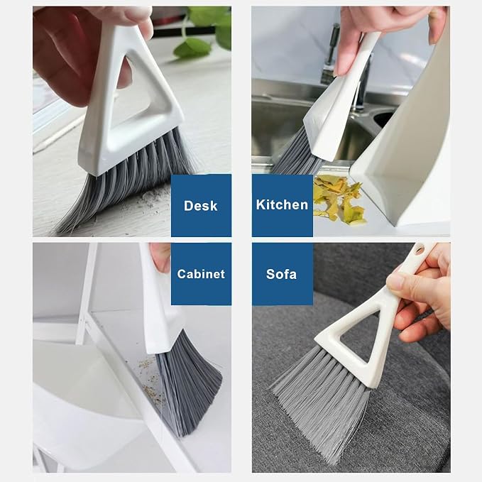 Dust Pan Broom Brush Dustpan -Mini Broom and Dustpan Combo Set, Handheld - Image 8