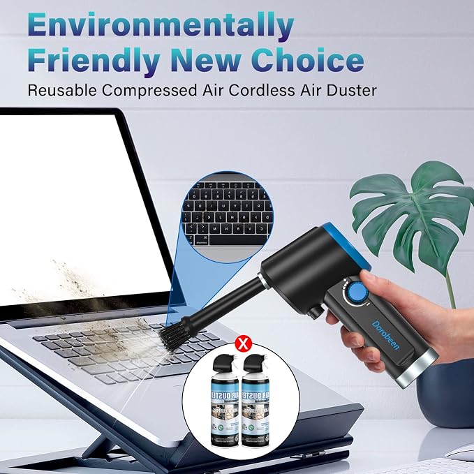 DOROBEEN Compressed Air Duster, Electric Air Duster, Cordless Air Duster - Image 2