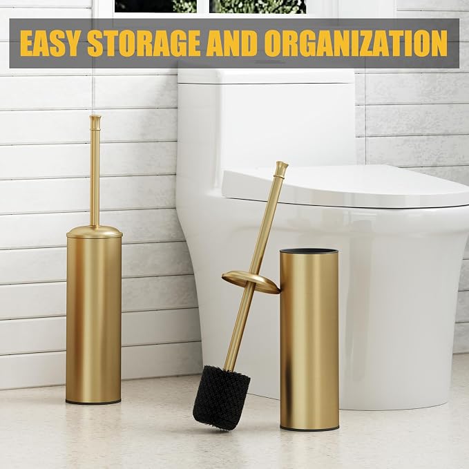 BESy Toilet Brush and Holder, Toilet Cleaner Bowl Set - Image 8