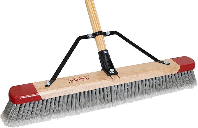 Harper 24 Inch Indoor Push Broom, Premium Heavy Duty Smooth-Surface Floor - Image 9