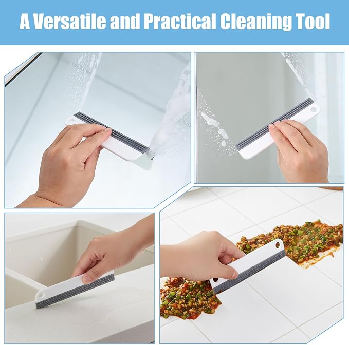 Small Rubber Squeegee, All-Purpose Mini Soft Rubber Window Squeegee Silicone - Image 5