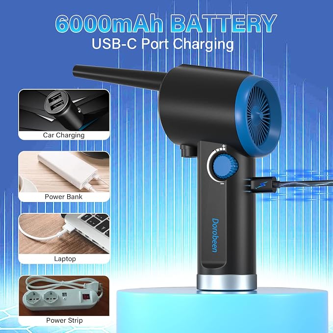 DOROBEEN Compressed Air Duster, Electric Air Duster, Cordless Air Duster - Image 3