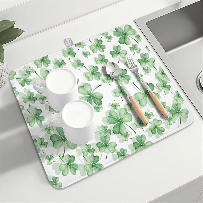 St Patrick's Day Dish Drying Mat - Image 8