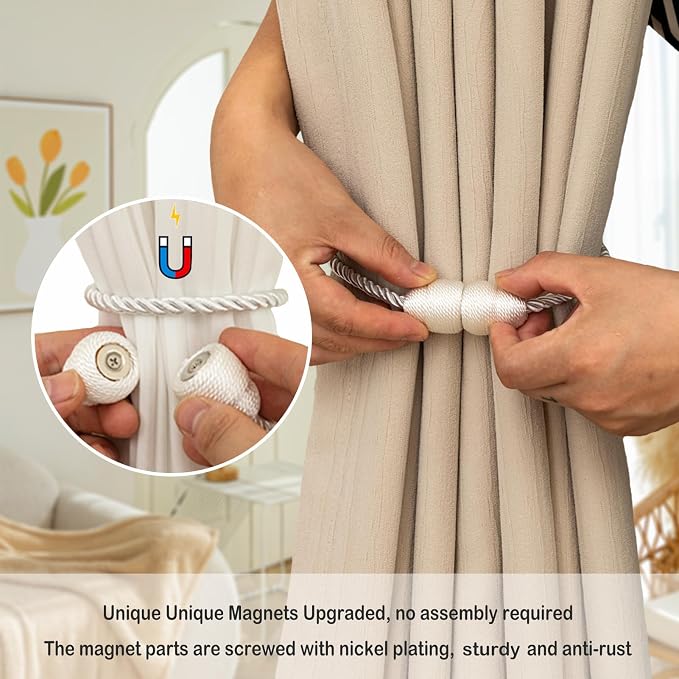 Magnetic Curtain Tiebacks - Image 3