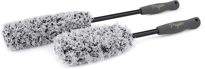 Premium Microfiber Wheel Brushes by ProperDetailingCo