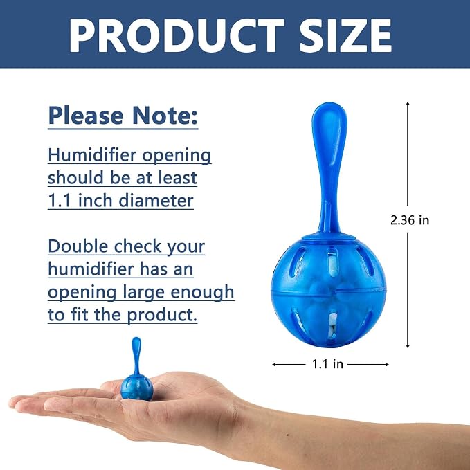 Humidifier Tank Cleaner, Raipoment Demineralization Cleaning Ball, Compatible - Image 3
