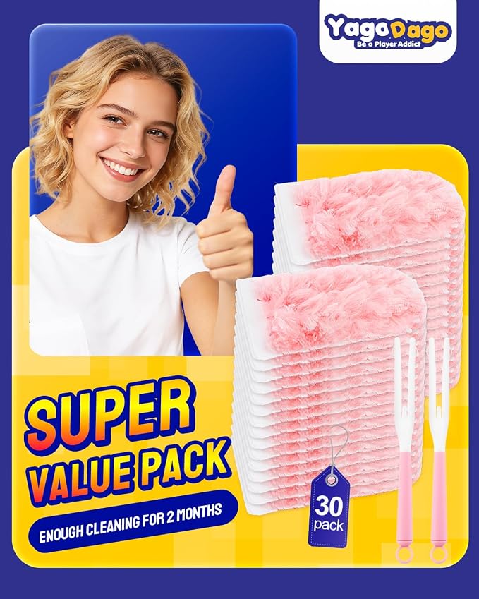 32 Count 360 Duster Refills, Unscented Heavy Duty Dusters Refills - Image 5