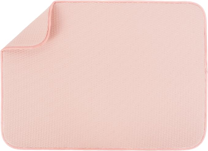 S&T INC. Dish Drying Mat XL, 18” x 24”, Absorbent Microfiber Kitchen Counter Mat by STINC