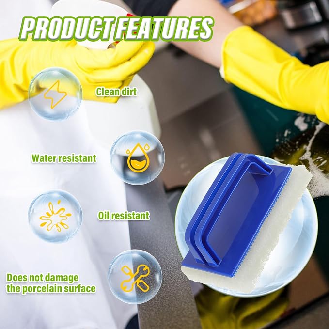 5 Pack Electric Cleaning Brush Pad Kitchen Bathroom Household Cleaning Pad - Image 6
