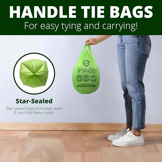 Simply Bio 3 Gallon Compostable Trash Bags Liners - Image 3