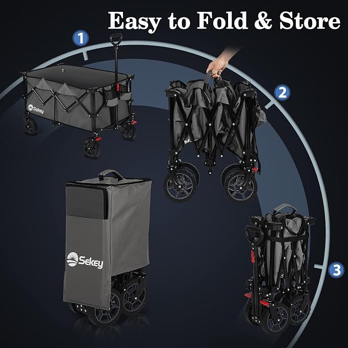 Sekey 220L Collapsible Foldable Wagon - Image 10