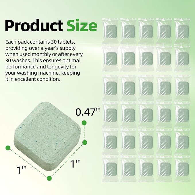 Washing Machine Cleaning Tablets, Formulated - Image 2