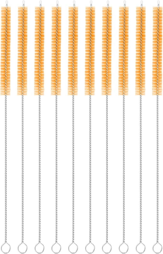 uxcell 10Pcs Drinking Straw Cleaning Brushes, Sippy Cup, Bottle and Tube by uxcell