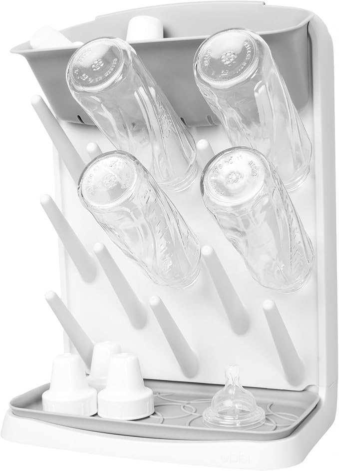 Ubbi Vertical Baby Bottle Drying Rack, Space Saving Countertop Drying Rack Baby by Ubbi