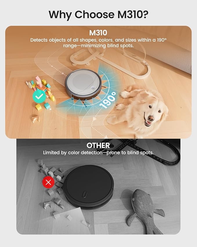Lefant M310 Robot Vacuum Cleaner– 4500Pa Suction, Ultra-Slim & Quiet, - Image 6
