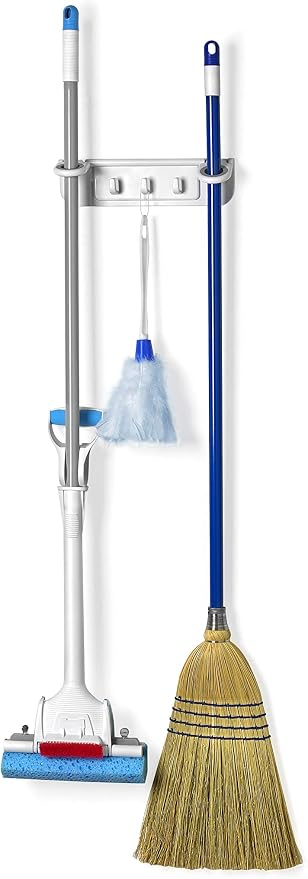 Spectrum Diversified Mop and Broom Holder and Organizer - Image 2