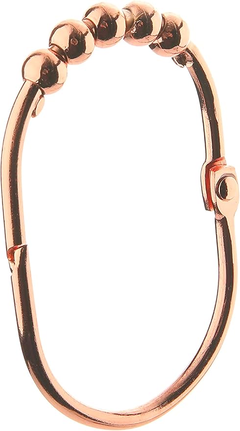 2lbDepot Copper Shower Curtain Rings Hooks, Premium Rust-Resistant Stainless - Image 7