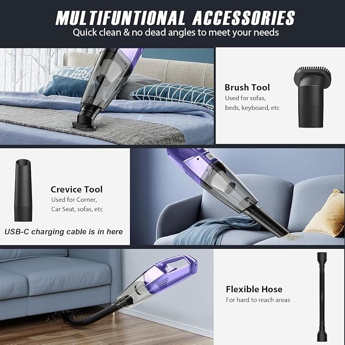 Handheld Vacuum Cordless – Car Vac Portable - Image 2