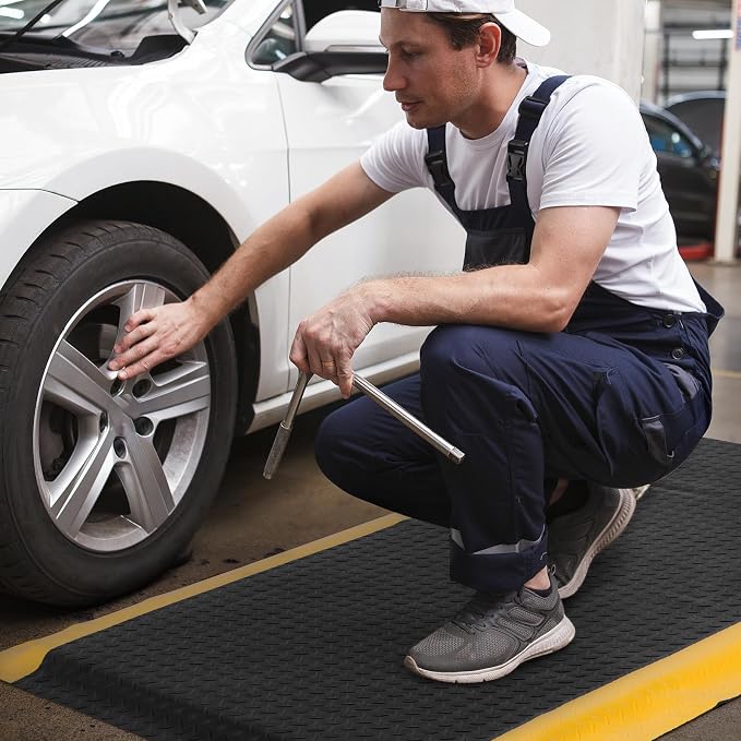 2 x 7 FT Anti Fatigue Mats Industrial 15/16 Inch Thick Soft Sponge Ergonomic - Image 7