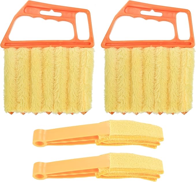 4pcs Window Venetian Blind Cleaner Duster Tool, Include 2pcs 7 Finger Blind by Zxglxinyao