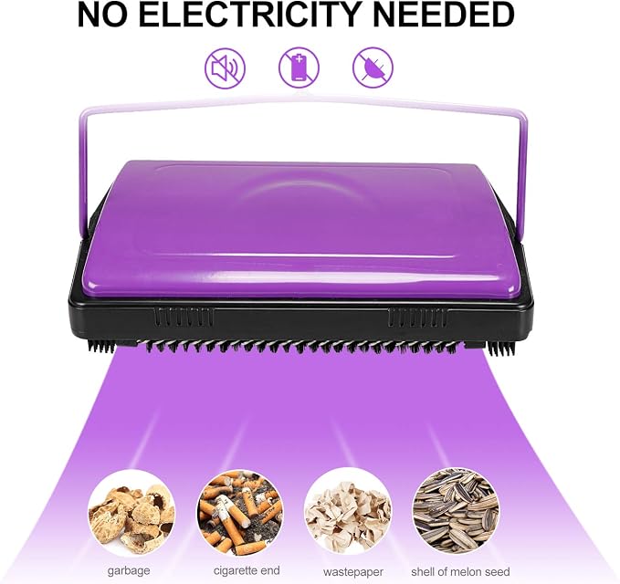 Yocada Carpet Sweeper Cleaner for Home Office Low&Undercoat Carpets Rugs Pet - Image 2