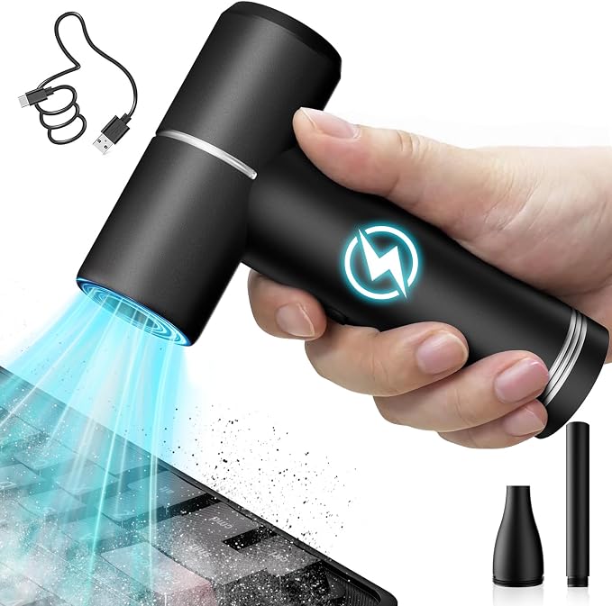 HAGOOGI Compressed Air Duster, 4 Speeds Electric Air Duster by WinterGifts