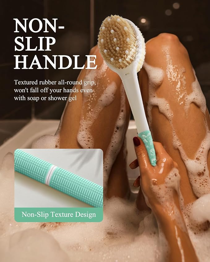 Shower Brush for Massage Dry Brushing: Back Scrubber for Shower - Image 6