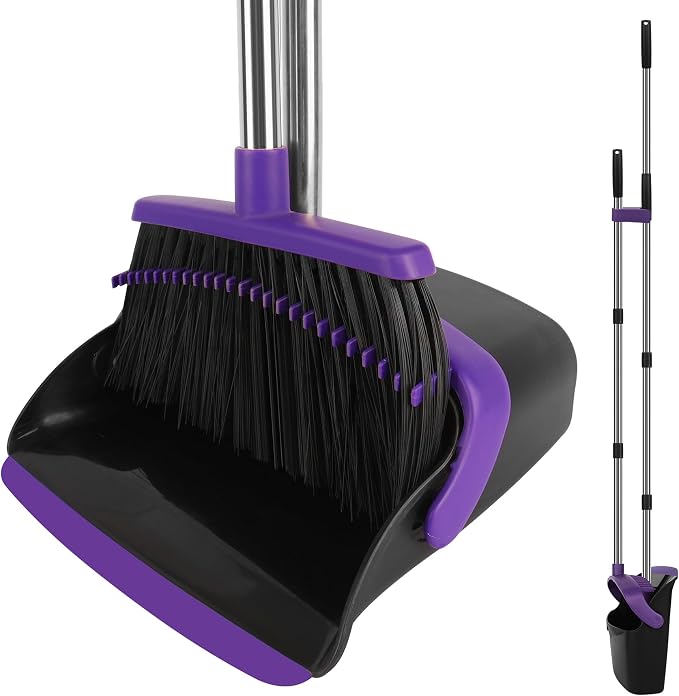 Broom and Dustpan Set, Large Household Dustpans and Broom by UDUK