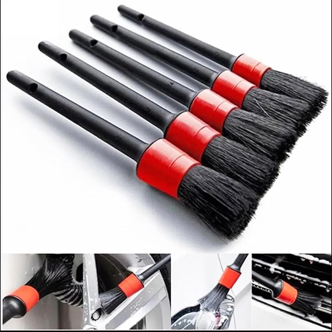 10pcs Auto Car Detailing Brush Set, Car Interior Cleaning Kit, Including 5pcs - Image 4