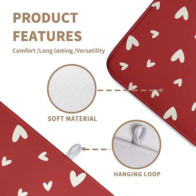 Valentine's Day Love Heart Dish Drying Mat - Image 3