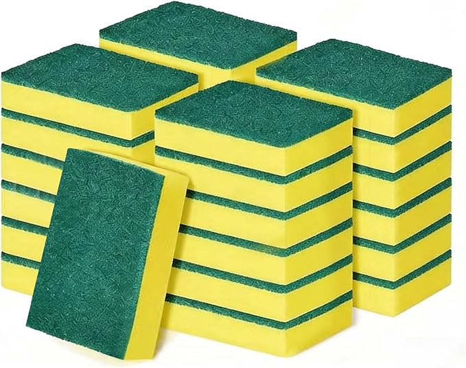 24-Pack Heavy Duty Scrub Sponges, Non-Scratch Kitchen Sponge by Unknown