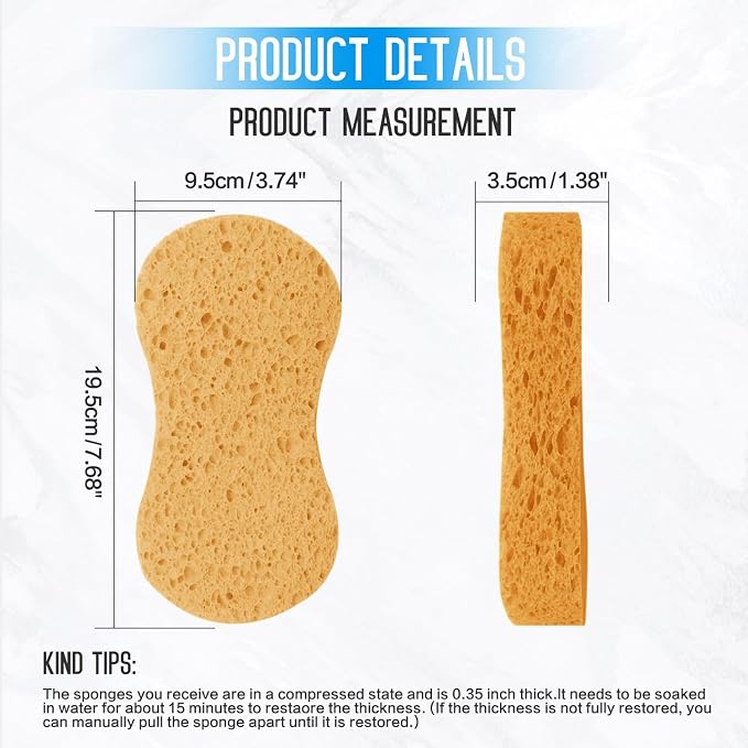 3 - Pack Large Sponge, Kitchen Sponges, Handy Sponges, Cellulose Sponges - Image 2