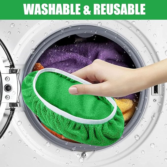 Reusable Microfiber Mop Pads Washable Wet Pads Compatible - Image 6