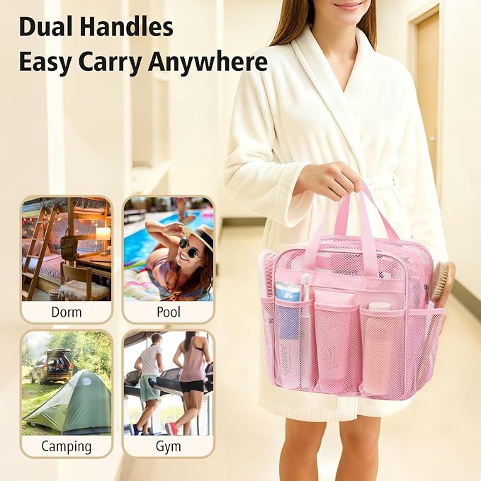 F-color Mesh Shower Caddy Portable - Image 7