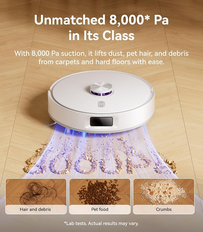 NARWAL Freo S Robot Vacuum and Mop Combo, 8000Pa Suction, 180 Days Hands Free - Image 3