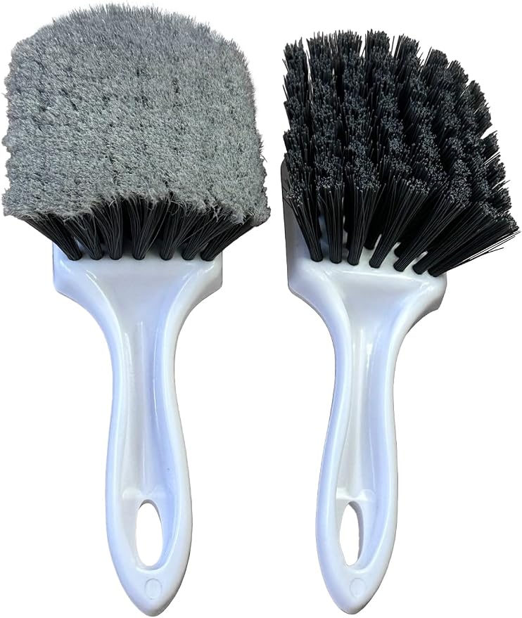 Short Handle Car Wheel and Tire Brush | Auto Detailing Car Wash Brush | Deep - Image 2