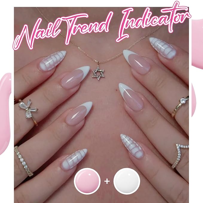 modelones French Manicure Tip Gel Polish Set - Image 2