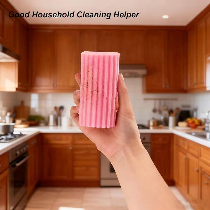 Damp Clean Duster Sponge 4 Pack Household Cleaning Sponges Reusable Dusting - Image 5
